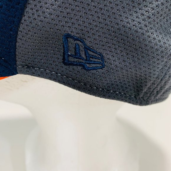 New Era Denver Broncos Hat Cap Size M/L Orange Blue Flex Stretch Fitted 39Thirty - Picture 4 of 8